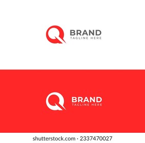 Letter Q switch logo icon design template elements.