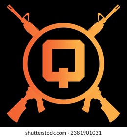 letter q tactical logo design