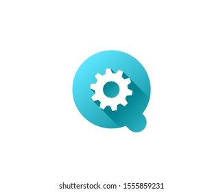 Letter Q technology logo icon design template elements