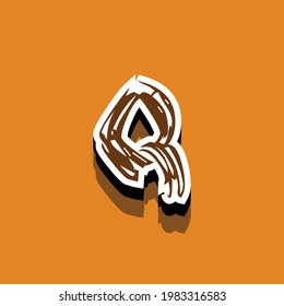 letter Q text effect design vector, Can be used for Logo.