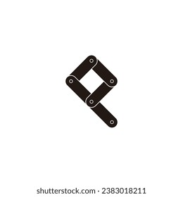 Letter Q tool, technology geometric symbol simple logo vector