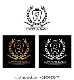 Letter Q Tooth Dental Clinic  vector template  Dentist logo company 