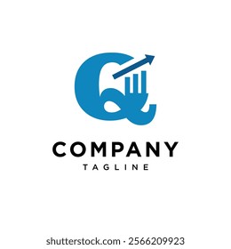 Letter Q Trading Logo Icon Vector