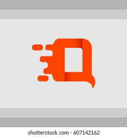 Letter Q. Typographic for logo and template design