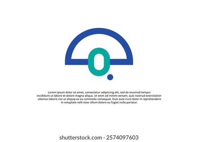 letter q and umbrella creative logo design