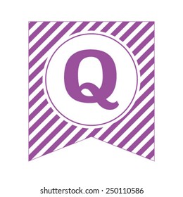 Letter Q Vector Classic Font 