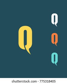 Letter "Q" vector logo icon