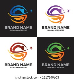 Letter Q vector logo template, Colorful Letter Q logo