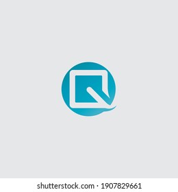 Diseño de la plantilla de la plantilla del logotipo del vector de letras Q Ilustración