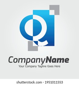 Letter Q vector logo template, Colorful Letter Q logo, Financial Company Logo, Financial Institute Advisors Logo Design Template Vector Icon