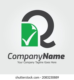 Letter Q vector logo template, Colorful Letter Q logo, book keeping, business advisory, paper and document logo