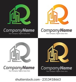 Letter Q vector logo template, Colorful Letter Q logo, Real Estate, Building and Construction Logo Design Template Vector Icon