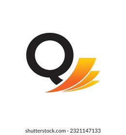 Letter Q vector logo template, Colorful Letter Q logo, Financial Company Logo, Financial Institute Advisors Logo Design Template Vector Icon