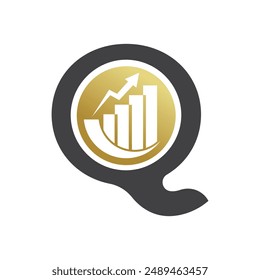 Letter Q Vektorgrafik Logo Vorlage, Buntes Letter Q Logo, Financial Company Logo, Financial Institute Advisors Logo Design Vorlage Vektorgrafik Symbol