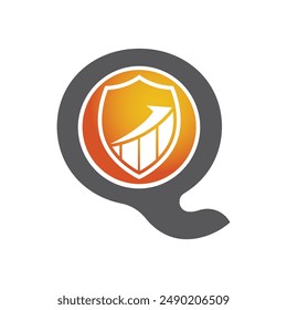Letter Q vector logo template, Colorful Letter Q logo, Financial Company Logo, Financial Institute Advisors Logo Design Template Vector Icon