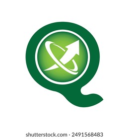 Letter Q vector logo template, Colorful Letter Q logo, Financial Company Logo, Financial Institute Advisors Logo Design Template Vector Icon