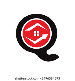 
Letter Q Vektor Logo-Vorlage, Farbiger Letter Q Logo, Immobilien, Gebäude und Bau Logo Design-Vorlage Vektor Symbol
