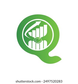 Letter Q vector logo template, Colorful Letter Q logo, Financial Company Logo, Financial Institute Advisors Logo Design Template Vector Icon