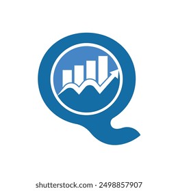Letter Q vector logo template, Colorful Letter Q logo, Financial Company Logo, Financial Institute Advisors Logo Design Template Vector Icon