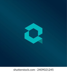 Icono del logotipo del vector de la letra Q. Resumen Icono del logotipo del elemento de plantilla Diseño