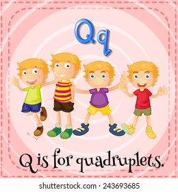 A Letter Q Which Stands For Quadruplets