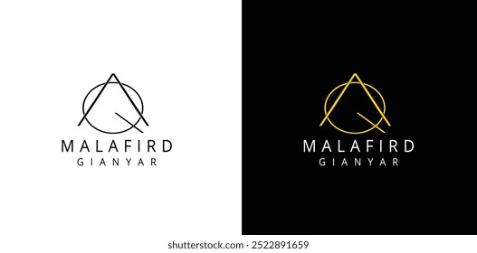 Letra QA AQ Diseño de logotipo, monograma creativo de QA AQ mínimo. monograma de logotipo de Vector abstracto. letra inicial Q A Ilustración vectorial de diseño de logotipo. Abstractas diseño inicial del logotipo del alfabeto de la letra del monograma.Imprimir