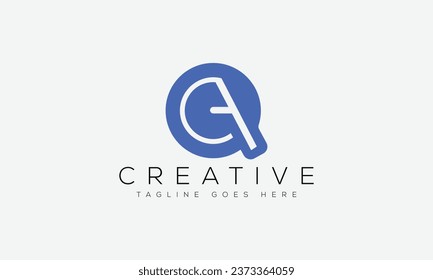 Letter QA logo design template vector illustration