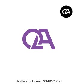 Letter QA Monogram Logo Design