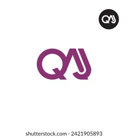 Letter QAJ Monogram Logo Design