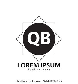 logotipo QB de letras. QB. Ilustración vectorial de diseño de logotipo QB para empresa creativa, negocio, industria
