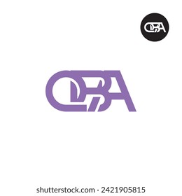 Letter QBA Monogram Logo Design