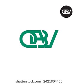 Diseño de logotipo de monograma QBV