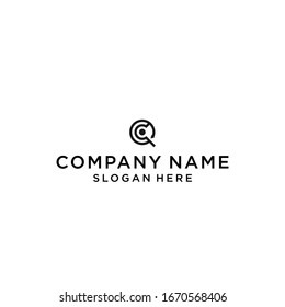 diseño vectorial de icono del logotipo QC