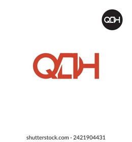 Diseño de logotipo de monograma QDH