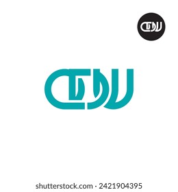 Diseño de logotipo de monograma QDW Carta