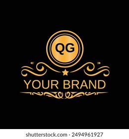Letter QG Creative Logo Design Template with Modern Letter Design