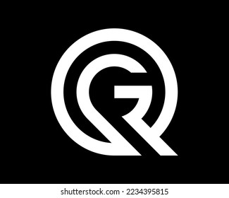 Letter QG GQ Monogram Modern Simple Minimalist Minimal Vector Logo Design