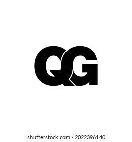 Letter QG simple logo design vector