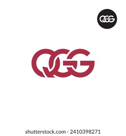 Diseño de logotipo de monograma QGG Carta