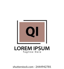 letter QI logo. QI. QI logo design vector illustration for creative company, business, industry
