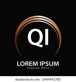 Buchstabe QI-Logo. QI. QI Logo Design Vektorillustration für Kreativunternehmen, Unternehmen, Industrie
