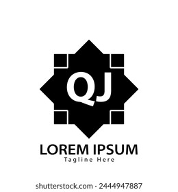 letter QJ logo. QJ. QJ logo design vector illustration for creative company, business, industry
