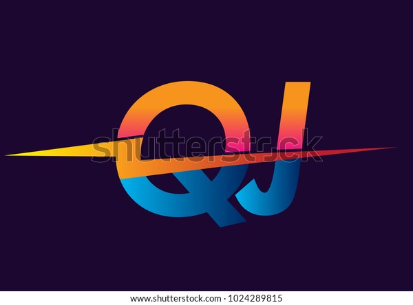 Letter Qj Logo Lightning Icon Letter Stock Vector (Royalty Free ...