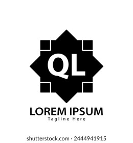 letter QL logo. QL. QL logo design vector illustration for creative company, business, industry
