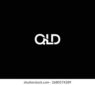 letter qld modern clean minimal logo