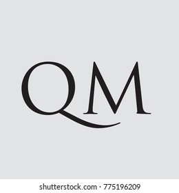 Letter QM Logo element