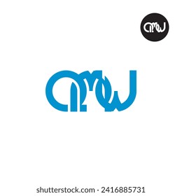 Letter QMW Monogram Logo Design
