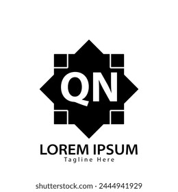 letter QN logo. QN. QN logo design vector illustration for creative company, business, industry
