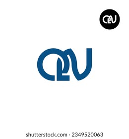 Diseño de logotipo de monograma QN