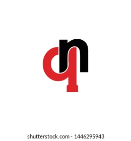 Letter QN simple logo design vector